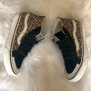 Vans Leopard Print High Tops